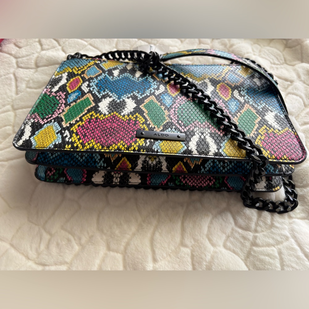 Aldo Multicolor Quilted Shoulder Bag with Chain Strap 🔥STELLA VIBES🔥 - Picture 7 of 15